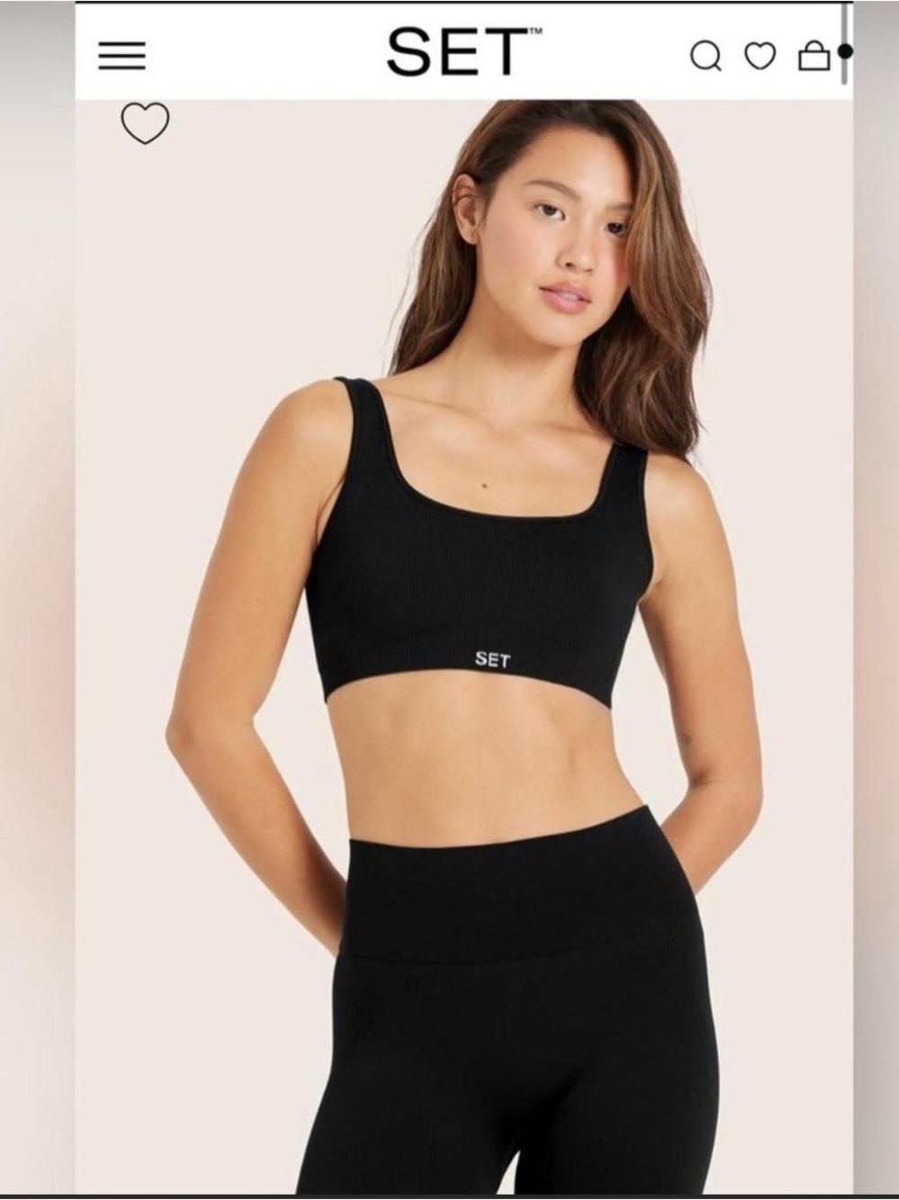 SET Active Black Sports Bras